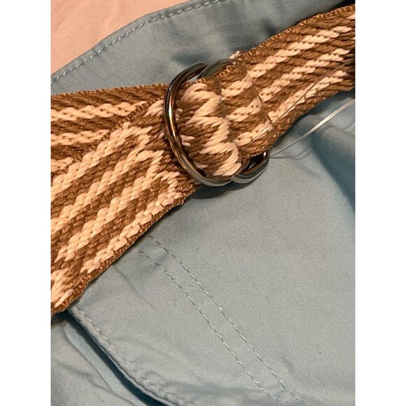 Bandolino Amalia Short Stretch Aqua Blue Womens Size 24  With Woven - Picture 16 of 16